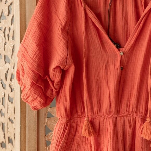 Knox Rose NWT Guava Jelly Romper size M - Picture 3 of 12